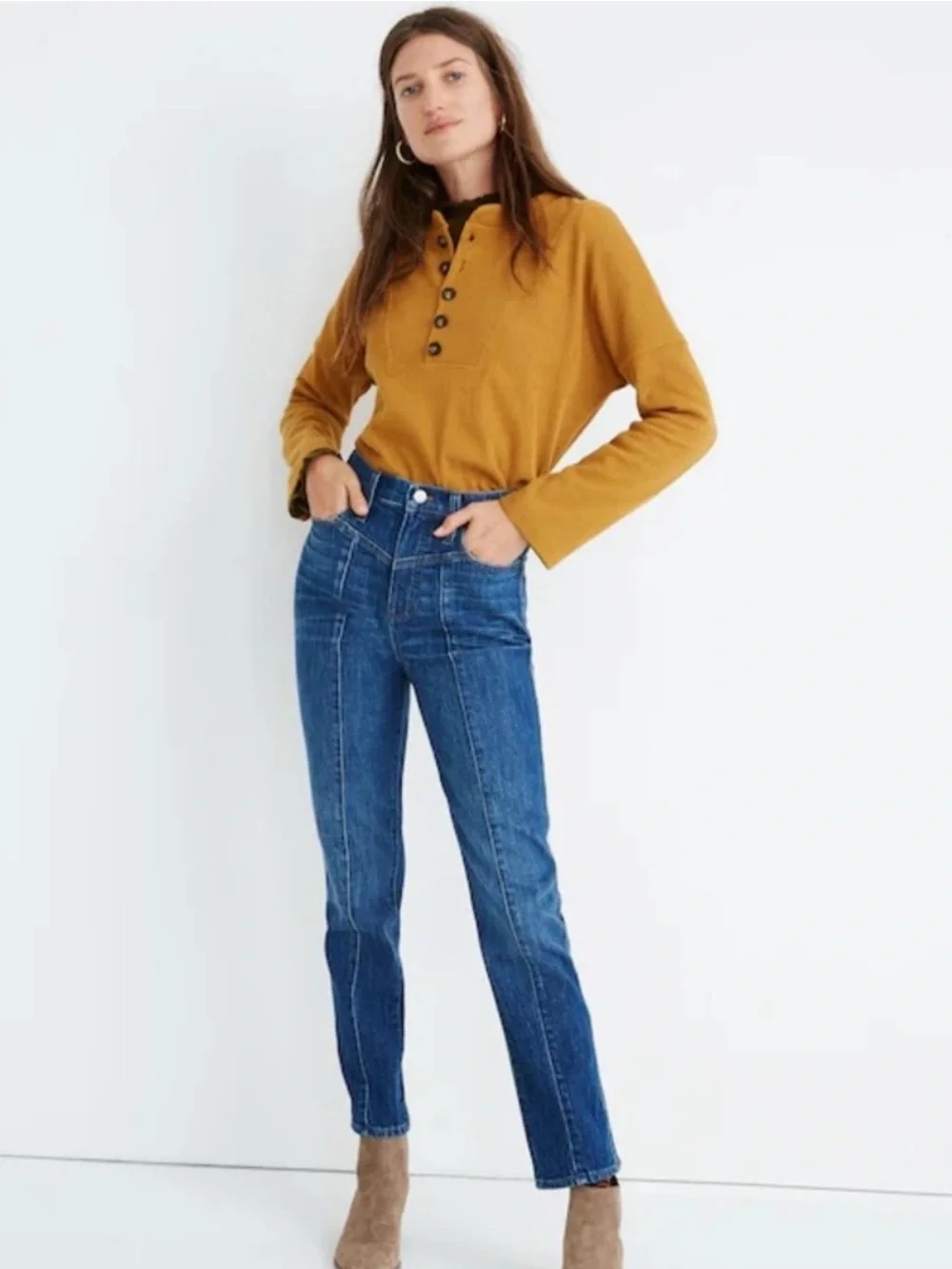 Madewell Classic Straight Jeans Women’s Size 27 Seamed Edition Bandry Wash D